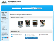 Tablet Screenshot of dundalkhighschool.org